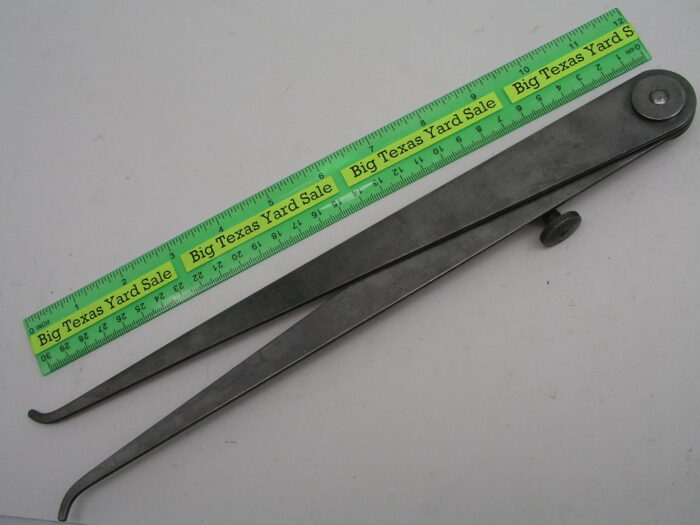 12" Leg Lufkin Inside and Outside Caliper Set - Image 3