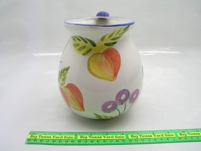 Orchard Jubilee Pattern Large Water Pitcher by Artists Touch - Image 3
