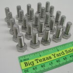 25 pcs 8mm-1.25 X 20mm Stainless Hex Bolts