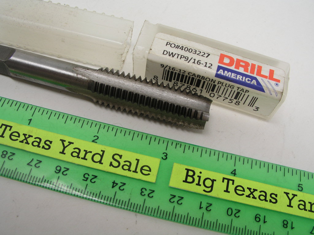 OLYMPUS DIGITAL CAMERA Drill America 9/16-12 Plug Tap - Image 1