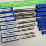 8 pc 4 Flute End Mill Set