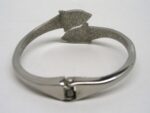 Dolphins 925 Sterling Silver Hinged Cuff Bracelet - Image 3