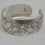 Kirk & Son Sterling Silver Lily of the Valley Cuff Bracelet
