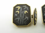 Vintage Amita Japan Damascene Men's Cuff Links - Image 3