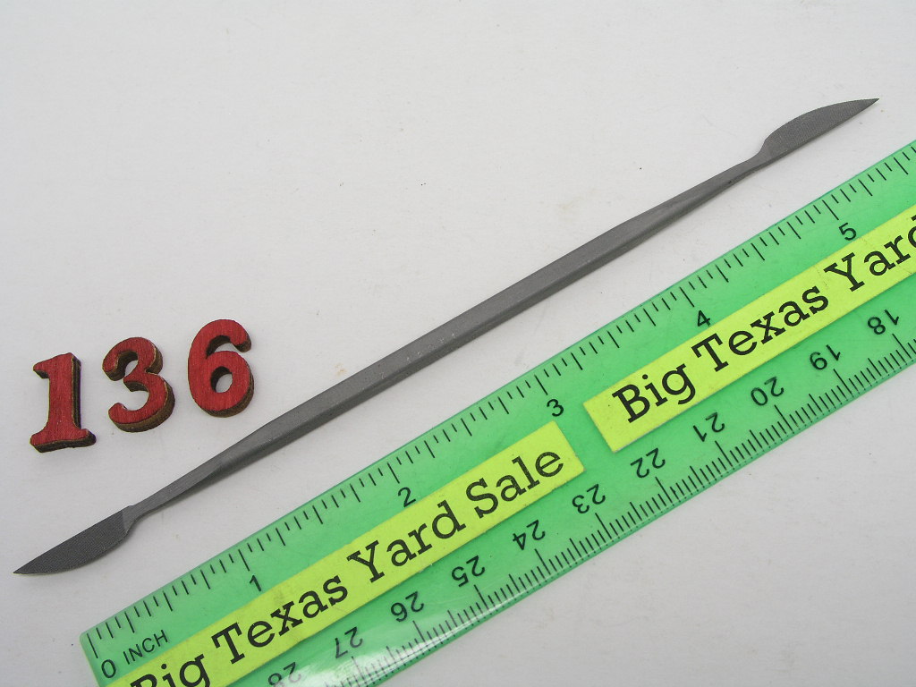 OLYMPUS DIGITAL CAMERA 6" Riffler Die Sinker File #4 Cut Grobet Swiss Pattern 12951 - Image 1