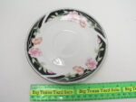 Black Satin Pattern Saucer by Gibson Designs