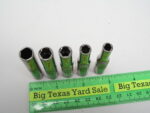 5pc Craftsman 1/4" Drive SAE Size Deep Socket Set - Image 3