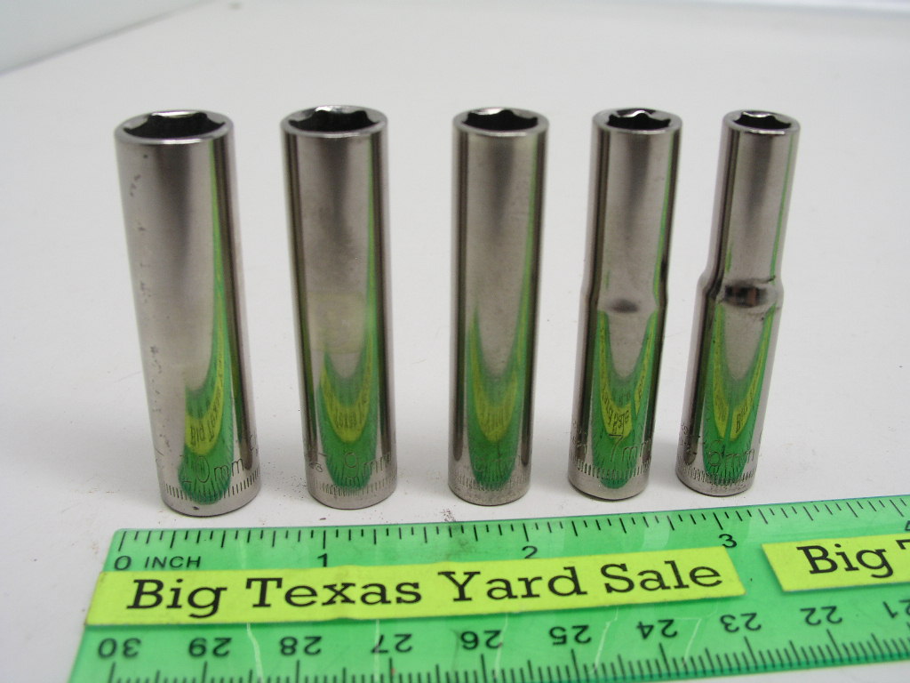 OLYMPUS DIGITAL CAMERA 5pc Craftsman 1/4" Drive Metric Size Deep Socket Set - Image 1