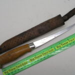 Rapala Filet Knife Signed J Marttiini Finland and Leather Sheith 6-1/4"