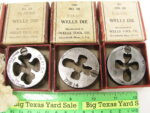 6 pc Vintage Wells Tool Co. USA #20 Adjustable Round Die Set - Image 3