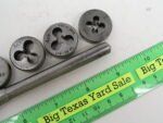 10 pc Vintage J.M. Carpenter Die Handle With Dies - Image 3