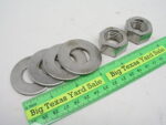 2pcs 5/8"-11 Stainless Nuts and 4 Washers