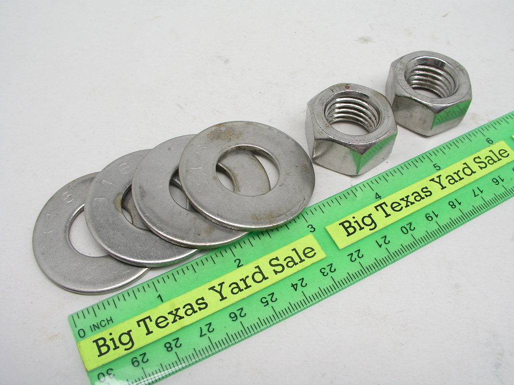 OLYMPUS DIGITAL CAMERA 2pcs 5/8"-11 Stainless Nuts and 4 Washers - Image 1