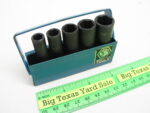 5 pc Matco 1/4" Drive Metric Deep Impact Socket Set