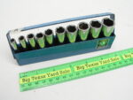 10 pc Matco 1/4" Drive 6pt Metric Deep Socket Set Lot A