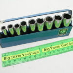 10 pc Matco 1/4" Drive 6pt Metric Deep Socket Set Lot A