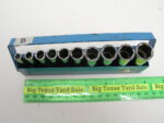 10 pc Matco 1/4" Drive 6pt Metric Deep Socket Set Lot B - Image 2