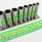 8 pc Matco 1/4" Drive 6pt Metric Deep Socket Set