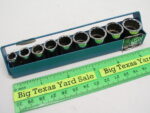 9 pc Matco 1/4" Drive 12pt Metric Socket Set