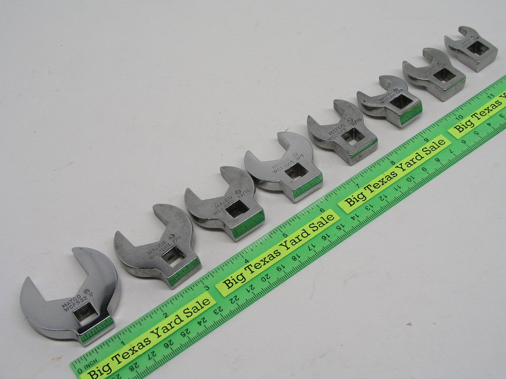 OLYMPUS DIGITAL CAMERA 8 pc Matco 3/8 Drive Crowsfoot Wrench Lot - Image 1