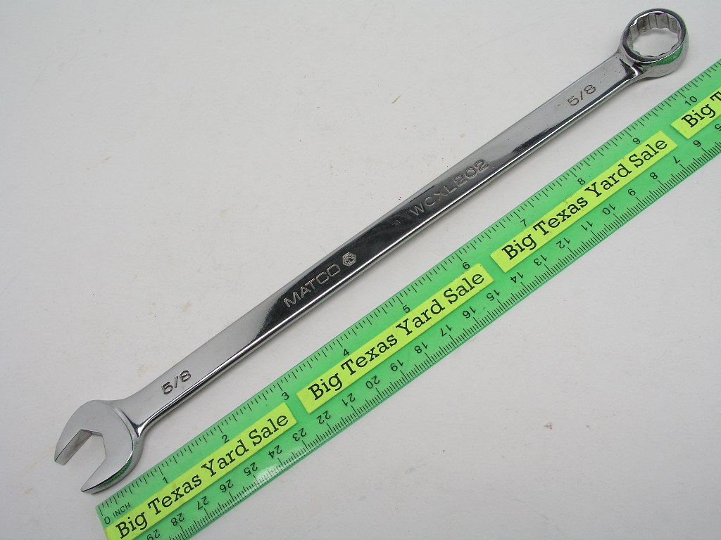 OLYMPUS DIGITAL CAMERA 5/8" Extra Long Combination Wrench Matco WCXL202 - Image 1